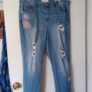 Libby Edelman Ladies Distressed Jeans